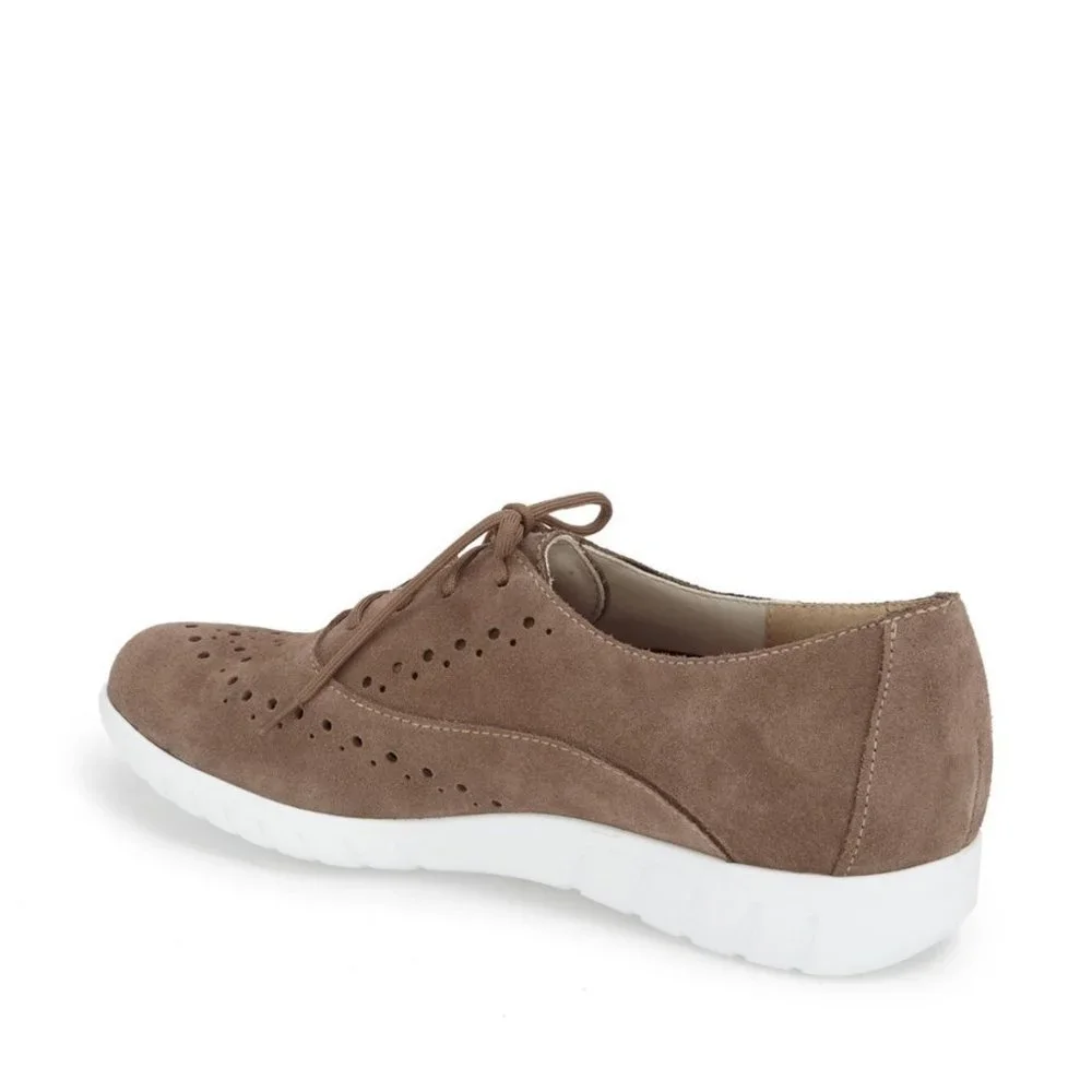 Munro NEW Shoes Perf Suede Leather Oxford Sneakers NIB Comfort Wedge Women's 10